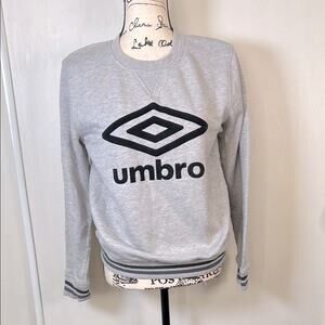 Umbro Gray Logo Long Sleeve Sweatshirt size Small